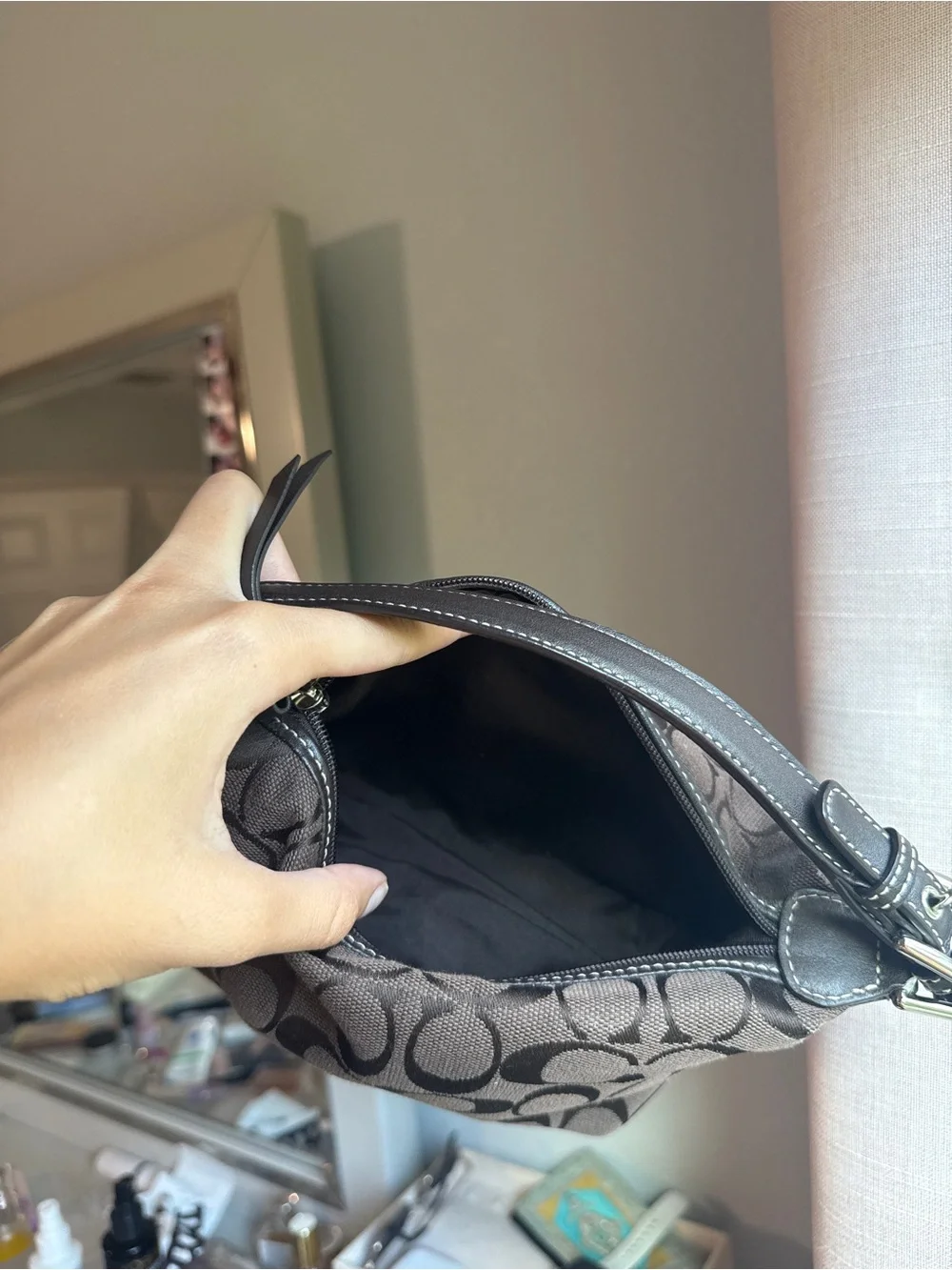 Coach Brown Signature Canvas purse